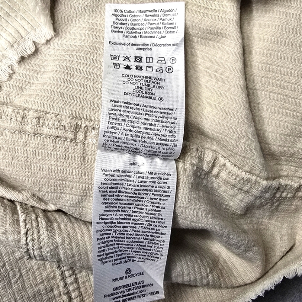 ONLBITTEN Longline Shacket 100% Cotton Corduroy - Picture 8 of 10